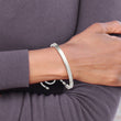 Stainless Steel Polished Bar Adjustable Bracelet - Birthstone Company
