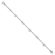 Stainless Steel Polished 7in w/1in ext. Heart and Infinity Bracelet - Birthstone Company