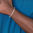Stainless Steel Polished Box Chain w/Removeable ID Plate 8.5in Bracelet - Birthstone Company