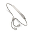 Stainless Steel Polished Adjustable ID Bracelet - Birthstone Company
