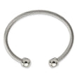 Stainless Steel Polished Cuff Bangle - Birthstone Company