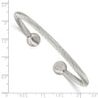 Stainless Steel Polished Cuff Bangle - Birthstone Company