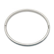 Stainless Steel Polished Imitation Opal 4.75mm Hinged Bangle Bracelet for Women - Birthstone Company