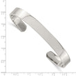 Stainless Steel Polished Cuff Bangle - Birthstone Company