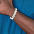 Stainless Steel Brushed Cuff Bangle - Birthstone Company