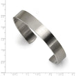 Stainless Steel Brushed Cuff Bangle - Birthstone Company