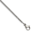 Stainless Steel Polished with CZ Infinity Symbol 6.25in w/2in ext. Bracelet