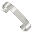 Stainless Steel Brushed Cuff Bangle - Birthstone Company