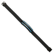 Stainless Steel Brushed & Polished Black/Blue IP Black Rubber 8.5in Bracele