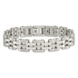 Chisel Stainless Steel Brushed and Polished 8.75 inch Link Bracelet