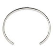 Stainless Steel Polished Enamel/Crystal IN THE MOMENT 3mm Cuff Bangle - Birthstone Company