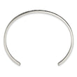 Stainless Steel Polished Enamel/Crystal ALWAYS IN MY HEART 3mm Bangle - Birthstone Company