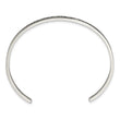 Stainless Steel Polished w/Enamel/Crystal ALL YOU NEED 3mm Cuff Bangle - Birthstone Company