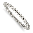 Stainless Steel Polished Beaded Stretch Bracelet - Birthstone Company