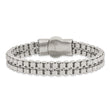 Stainless Steel Polished and Textured  Rolo Link 8.75in Bracelet