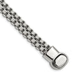 Chisel Stainless Steel Polished and Textured 8.75 inch Double Rolo Link Bracelet