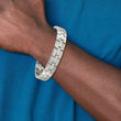 Chisel Stainless Steel Brushed and Polished 8.5 inch Link Bracelet