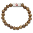 Stainless Steel Brushed with Enamel Medical ID Wenge Wood Bracelet - Birthstone Company