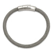 Stainless Steel Brushed and Polished Wire 8.25in Bracelet