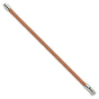 Chisel Stainless Steel Polished Rose Wire 8.5 inch Bracelet
