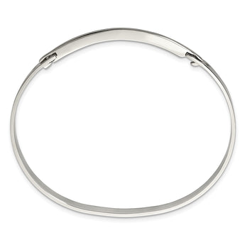 Stainless Steel Polished Flexible 4.75mm Bangle - Birthstone Company