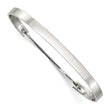 Stainless Steel Polished Flexible 4.75mm Bangle - Birthstone Company
