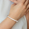 Stainless Steel Polished Flexible 4.75mm Bangle - Birthstone Company