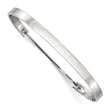 Stainless Steel Polished Flexible 4.75mm Bangle - Birthstone Company