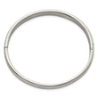 Stainless Steel Brushed and Polished 8mm Hinged Bangle