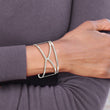Stainless Steel Polished Cuff Bangle - Birthstone Company