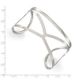 Stainless Steel Polished Cuff Bangle - Birthstone Company