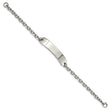 Stainless Steel Polished Cable Chain 8in ID Bracelet