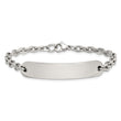 Stainless Steel Polished Cable Chain 7in ID Bracelet