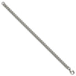 Stainless Steel Polished 6mm 8.25in Curb Bracelet - Birthstone Company