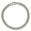 Stainless Steel Polished 6mm 8.25in Curb Bracelet - Birthstone Company