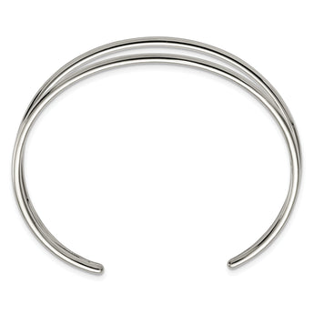 Stainless Steel Polished Cuff Bangle