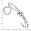 Chisel Stainless Steel Polished Knot Cuff Bangle