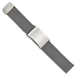 Stainless Steel Polished Mesh Adjustable ID Bracelet