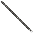 Chisel Stainless Steel Antiqued White Bronze Plated 8.5mm 8.5 inch Bracelet