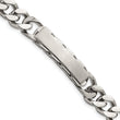 Chisel Stainless Steel Brushed and Polished Curb Chain 8.5 inch ID Bracelet