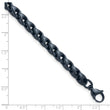 Chisel Stainless Steel Brushed Dark Grey/Blue IP-plated 5.75mm 8.5 inch Bracelet