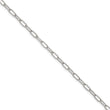 Chisel Stainless Steel Polished Elongated Open Link Paperclip 6.5 inch + 1.25 inch Bracelet - 6.5