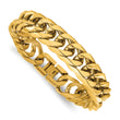 Chisel Stainless Steel Polished Yellow IP-plated 16mm 8.5 inch Heavy Curb Link Bracelet