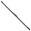 Chisel Stainless Steel Polished Black and Yellow IP-plated Black Leather 8.5 inch ID Bracelet