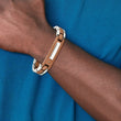 Stainless Steel Polished Brown IP-plated with .01 carat Diamond Bracelet for Men - Birthstone Company