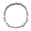 Stainless Steel Black Rubber Red Enamel 8in Medical Bracelet - Birthstone Company