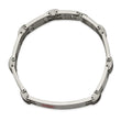 Stainless Steel Black Rubber Red Enamel 8.25in Medical Bracelet - Birthstone Company