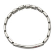 Stainless Steel Brushed & Polished Red Enamel 8in Medical Bracelet - Birthstone Company