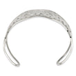 Stainless Steel Flowers Cuff Bangle - Birthstone Company