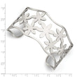 Stainless Steel Flowers Cuff Bangle - Birthstone Company